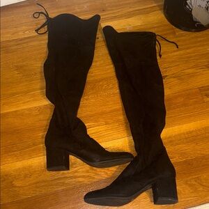 Unisa Black Over-the-Knee Boots
